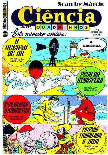 Download de Revista  Ciência em Quadrinhos (Ebal, série 1) 01 - Ar e Atmosfera