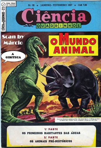 Download de Revista  Ciência em Quadrinhos (Ebal, série 1) 22 - O Mundo Animal : Pré-História