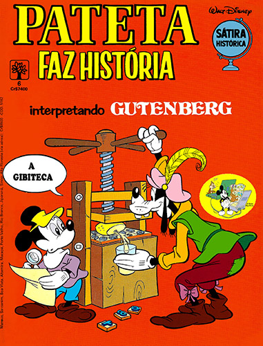 Download de Revista  Pateta Faz História interpretando... 06 : Gutenberg